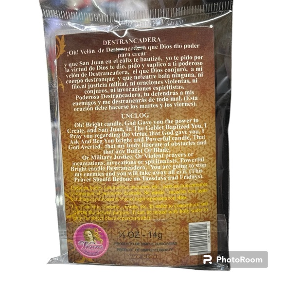 Unblocking spiritual powder to fix candles/ polvo espiritual destrancadera - Picture 2 of 2